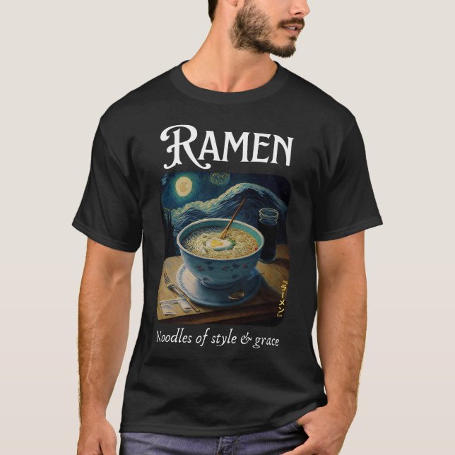 Camiseta Ramen - Fideos de estilo y gracia (Anverso)