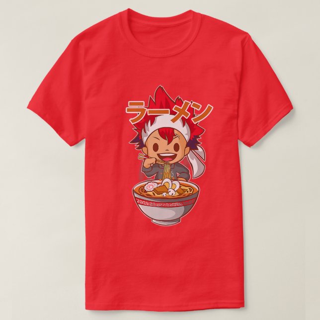 Camiseta Ramen Food Wars Anime, chicos de anime curados jap (Diseño del anverso)