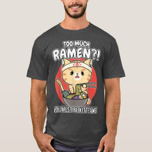 Camiseta Ramen - Gatitos comiendo fideos de Ramen