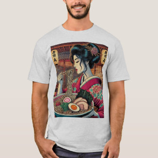 Camiseta Ramen & Geisha - Ukiyo-e Style Art"