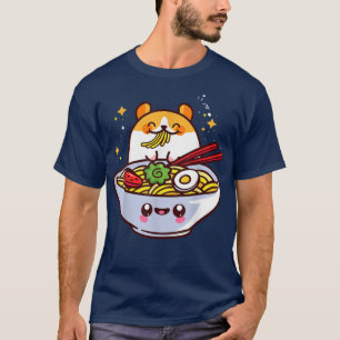 Camiseta Ramen Gift Kawaii Japonés Noodles Baka Surimi Mis 