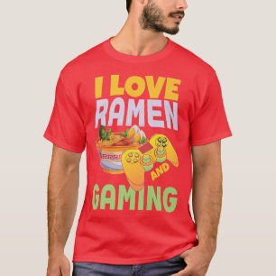 Camiseta Ramen Gracioso Y Jugar A La Cultura Japonesa