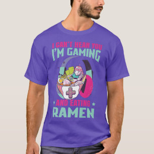 Camiseta Ramen Gracioso Y Jugar A La Cultura Japonesa