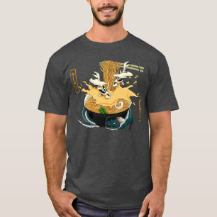 Camiseta Ramen Hiragana Bowl De Fideos Koi Fish Asian Drag