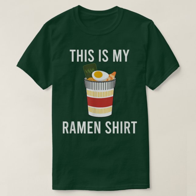 Camiseta Ramen irónicamente dice cultura de comida japonesa (Diseño del anverso)