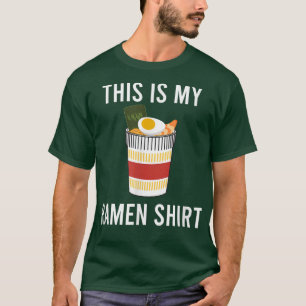Camiseta Ramen irónicamente dice cultura de comida japonesa