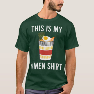 Camiseta Ramen irónicamente dice cultura de comida japonesa