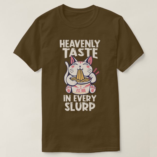 Camiseta Ramen Japan Kawaii Anime Noodle Bowl Cat1626 (Diseño del anverso)