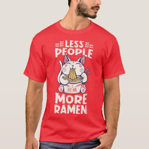 Camiseta Ramen Japan Kawaii Noodle Bowl Cat 1283