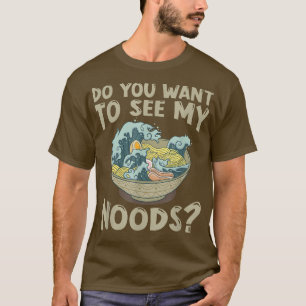 Camiseta Ramen Japón Kawaii Noodle Bowl Pun Kanagawa Wave12