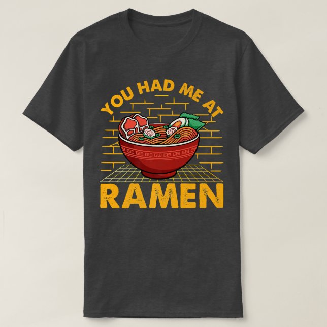 Camiseta Ramen japonés Anime Tee Food Lover Cute Funny1883 (Diseño del anverso)