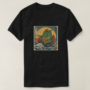 Camiseta Ramen japonés divertido dragón bebé Kawaii Anime
