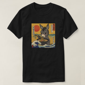 Camiseta Ramen japonés divertido Kawaii bebé burro Anime