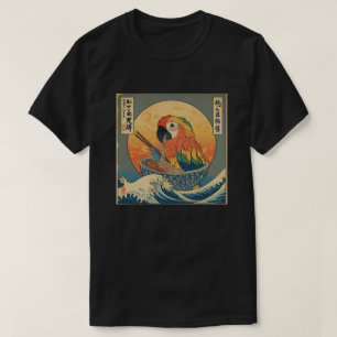 Camiseta Ramen japonés divertido y kawaii loro bebé Anime