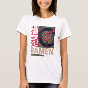Camiseta Ramen Japonés Noodle Anime Vintage
