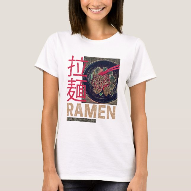 Camiseta Ramen Japonés Noodle Anime Vintage (Anverso)