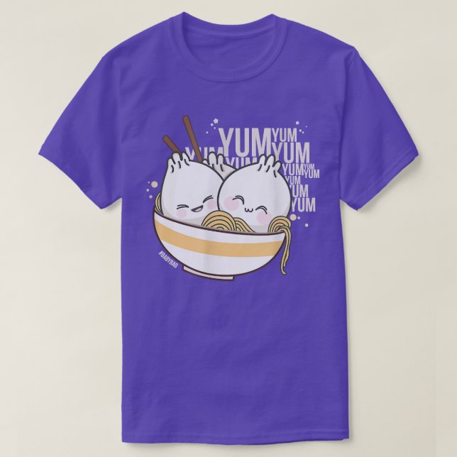Camiseta Ramen Kawaii Bao Dim Sum Yum Yum Anime Amantes  (Diseño del anverso)