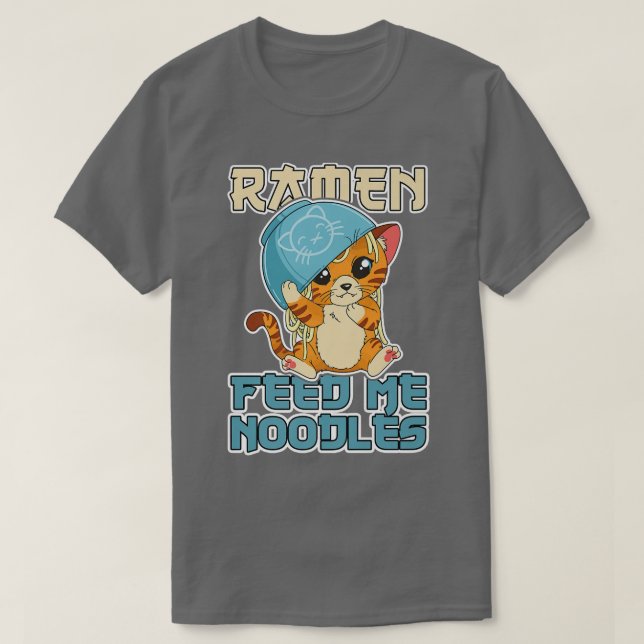 Camiseta Ramen Kawaii Cat1917 (Diseño del anverso)