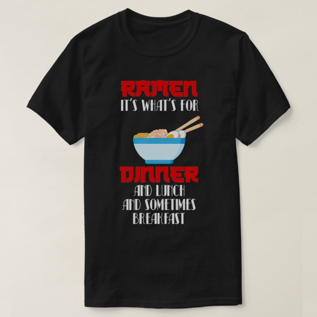 Camiseta Ramen Kiddies Ramen Joy Ramen Spicy Ramen Dry Nood (Diseño del anverso)