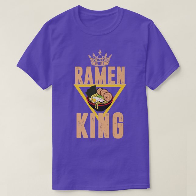 Camiseta Ramen King, agudo anime japonés para los hombres,  (Diseño del anverso)
