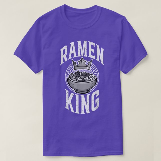 Camiseta Ramen King, agudo anime japonés para los hombres,  (Diseño del anverso)