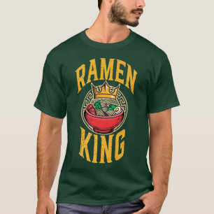 Camiseta Ramen King, agudo anime japonés para los hombres, 
