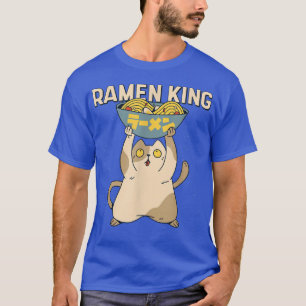 Camiseta Ramen King Bowl Gato Fideos de Alimentos para Gato
