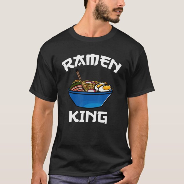 Camiseta Ramen King japonés Noodle japonés (Anverso)