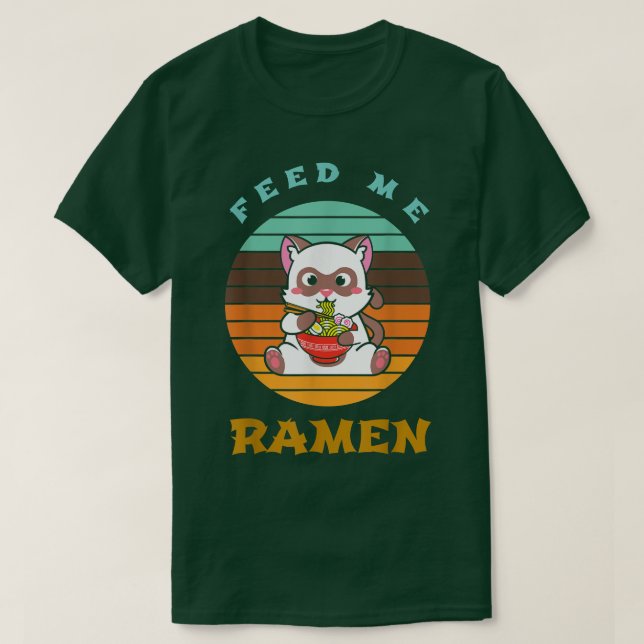 Camiseta Ramen Kitty Kawaii Anime 1386 (Diseño del anverso)