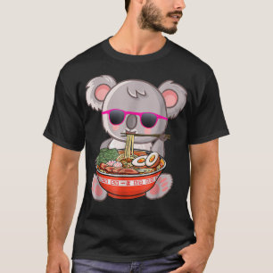 Camiseta Ramen Koala Anime Otaku Chica del regalo de fideos
