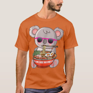 Camiseta Ramen Koala Anime Otaku Chica del regalo de fideos