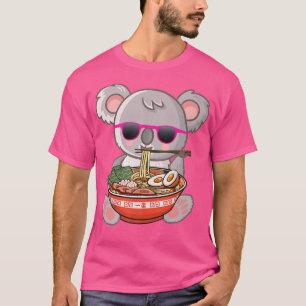 Camiseta Ramen Koala Anime Otaku Chica del regalo de fideos