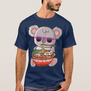 Camiseta Ramen Koala Anime Otaku Chica del regalo de fideos