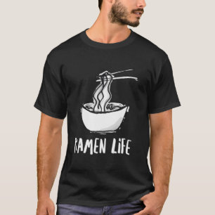 Camiseta Ramen Life Graciosa Noodles Gráficos Amantes de la