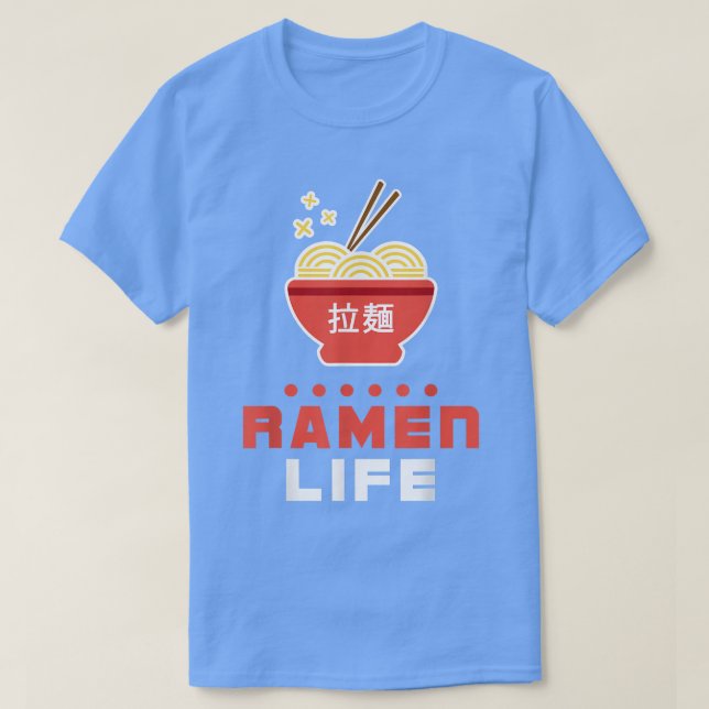 Camiseta Ramen Life T Shirt, Tasty Anime Noodle Bowl, Stude (Diseño del anverso)