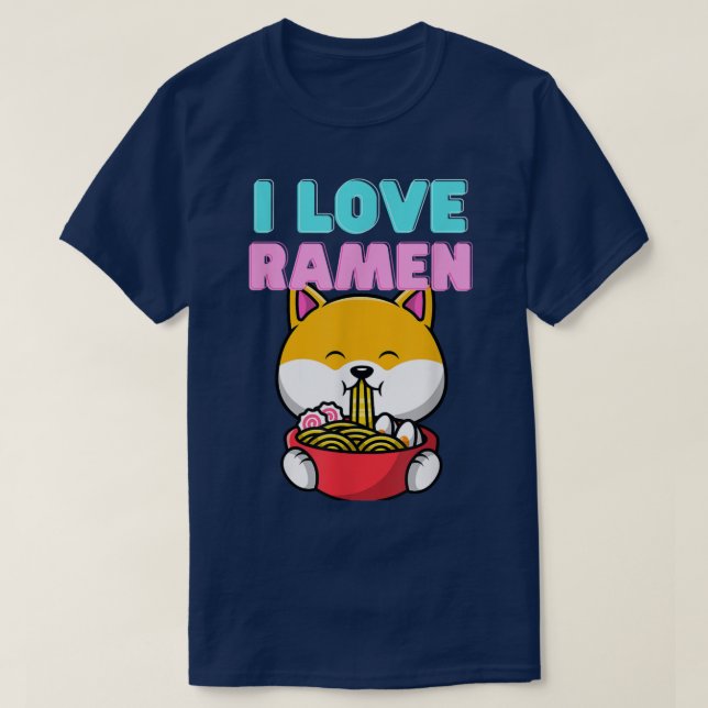 Camiseta Ramen love Floki doge love ramen everybody loves r (Diseño del anverso)