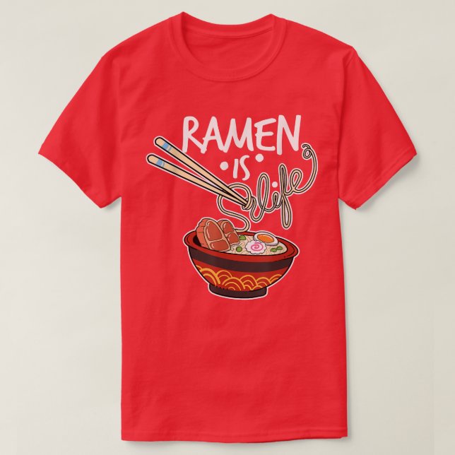 Camiseta Ramen Manga Bubble Tea Gift (Diseño del anverso)