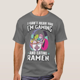 Camiseta Ramen Merch Para Gamersjapanese Noodlesramen Anime