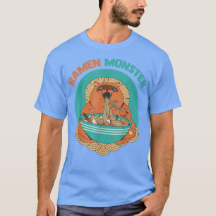 Camiseta Ramen Monster Anime Animals Cat Aesthet Japonés