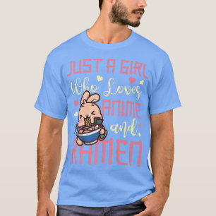 Camiseta Ramen Noodle Bowl ama el anime japonés Kawaii