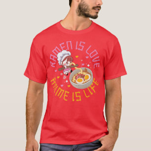 Camiseta Ramen Noodle Bowl Love Japanese Kawaii Anime Ramen