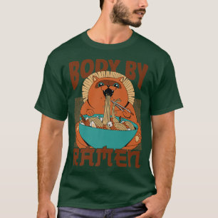 Camiseta Ramen Noodle Bowl Love Japanese Kawaii Cat Body By