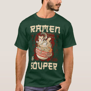Camiseta Ramen Noodle Bowl Love Japanese Kawaii Cat Pun Ram
