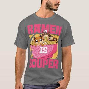 Camiseta Ramen Noodle Bowl Love Japanese Kawaii Cat Ramen I