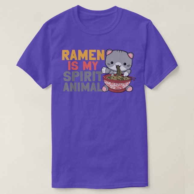 Camiseta Ramen Noodle Bowl Love Japanese Kawaii Cat Ramen I (Diseño del anverso)