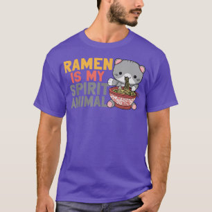 Camiseta Ramen Noodle Bowl Love Japanese Kawaii Cat Ramen I