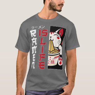 Camiseta Ramen Noodle Bowl Love Japanese Kawaii Cat Ramen I