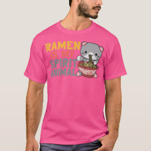 Camiseta Ramen Noodle Bowl Love Japanese Kawaii Cat Ramen I
