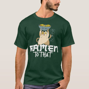 Camiseta Ramen Noodle Bowl Love Japanese Kawaii Cat Ramen T