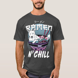 Camiseta Ramen Noodle Bowl Love Japanese Kawaii Dog Ramen N